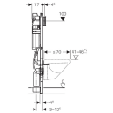 Geberit Duofix Sigma Sisterne, 112 cm Frontbetjent. Smal modell