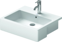 Duravit Vero Servant for frembygging 550x470 mm, u/bl.hull, m/o.l, Hvit m/WG