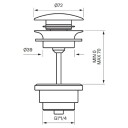 Tapwell 68400 Åpen Bunnventil Servant Bronze