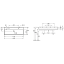 V&B Memento 2.0 Møbelservant 1197x469 mm, 1 bl.hull, u/o.l, Hvit m/C+