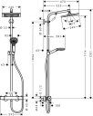 Hansgrohe Crometta E 240 1jet 240x240 mm, EcoSmart, Krom