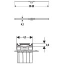 Geberit CleanLine 60 Slukrenne 300-900 mm. Sort/Børstet stål