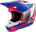 Alpinestars S-M5 Sail 2024 Motocross Hjelm S Hvit Rosa Blå