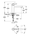 GROHE CONCETTO KJØKKENARMATUR SUPERSTEEL M/RETT MEDIUM TUT