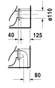 Duravit Starck 3 Gulvstående toalett 360x560 mm. Universalt avl., WonderGliss