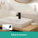 Hansgrohe Vernis Servantbatteri 70 Uten bunnventil, Sort Matt