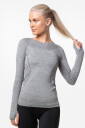 FAMME - Grey Tech LS T-Shirt - S