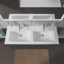 Duravit Me By Starck Dobbelservant 1300x490 mm, 2 blanderhull