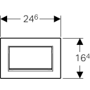 Geberit Sigma30 Betjeningsplate Gullforgylt