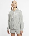 Nike Nsw Gym Vintage Hoddie Dame Dk Grey Heather/Sail L