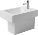 Duravit Vero Gulvstående bidé 370x540 mm, 3 blanderhull