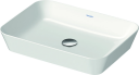 Duravit Cape Cod Toppmontert servant 550x400 mm, u/bl.hull, u/o.l, Hvit m/WG