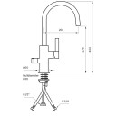 Tapwell Arm184 Avstengning Krom (TA-9423504)