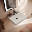 Hansgrohe Xanuia Q Vegghengt Servant 55x48 cm m/1 bl.hull m/ol Hvit