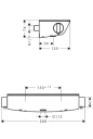 Hansgrohe Ecostat Select termostat Med integrert glasshylle, Krom