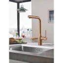 Grohe Essence blandebatteri m. L-kran og hånddusj (warm sunset) 706117113