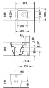 Duravit Happy D.2 Gulvstående toalett 365x570 mm, m/skjult feste