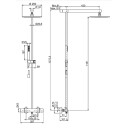 Fima Takdusj Switch F4925Ø25cm Taksil Svart Matt