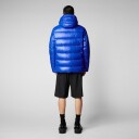 Save The Duck Maxime Hooded Puffer Jacket Herre Blue Berry M