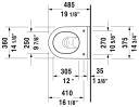 Duravit Starck 3 Compact toalett 375x485 mm, Hvit med HygieneGlaze