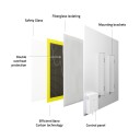 Hombli Smart IR Glass Heatpanel 400W White