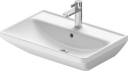 Duravit D-Neo Vegghengt Servant 650x440 mm, 1 bl.hull, m/o.l, Hvit