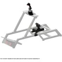 Next Level Racing Combat Flight Pack - Flight joystick and throttle mounts - matt svart