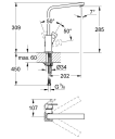 Grohe Eurocube blandebatteri med vendbar tut