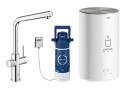 Grohe Red II Duo L blandebatteri med kokefunksjon (brushed chrome)