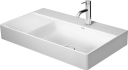 Duravit DuraSquare Toppmontert servant 800x470 mm, u/bl.hull, u/overløp, Hvit