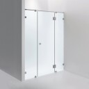 INR Iconic Nordic Rooms Dusjnisje ARC 7 Måltilpasset Brushed Stainless / Timeless Klart Glass