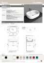 Flaminia Bonola Servant 620x480 mm, Toppmontert, Hvit