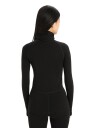 Icebreaker W Merino Ls Roll Neck Black Black female S