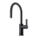 Tapwell Arm375 med Uttrekkbar tut Brushed Black Chrome (TA-9426362)