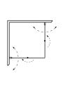 Hafa Igloo Pro Fold Dusjhjørne 90x90 cm, Sort/Klarglass