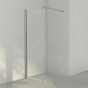 INR Iconic Nordic Rooms Dusjvegg Linc 20 Original Matt Aluminium / 77,5cm Klart Glass