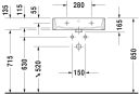 Duravit Vero Air Møbelservant 600x470 mm, uten blanderhull