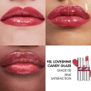 Yves Saint Laurent Loveshine Candy Glaze Lip Gloss Stick 5 Pink Satisf