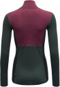 Devold Lauparen Merino 190 Zip Neck Wmn Beetroot/woods/ink M