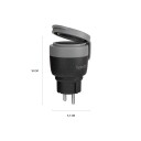 Hombli - Smart Outdoor Socket EU V2, Black