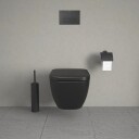 Duravit Happy D.2 Plus Toalettsete Med myktluk. hengsler, Antrasitt Matt