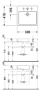 Duravit Vero Toppmontert Servant 500x470 mm, uten bl. hull, Wondergliss