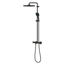 Grohe Vitalio Comfort Dusjsystem Ø250 mm, Med termostat, Sort Matt