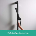 Hansgrohe Unica Dusjstang Med slange, 65 cm, Sort Matt