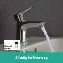 Hansgrohe Talis E servantbatteri 80 Med bunnventil, Krom