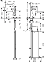 Hansgrohe Metris Select 220 Kj.batteri Med uttrekkbar tut, 2 jet, S-Box