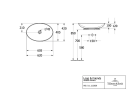 V&B Loop & Friends Toppmontert servant 620x420 mm, u/overløp, Hvit m/C+