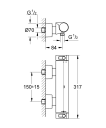 Grohe Grohtherm 2000 Dusjbatteri Krom