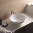 Bathco Sicilia Toppmontert Servant Ø40x15 cm, uten overløp, Hvit