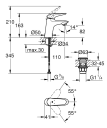 GROHE WAVE SERVANTBATTERI KROM